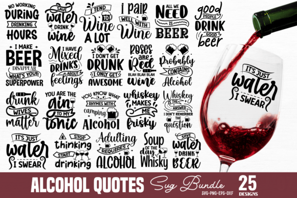 Download Alcohol Svg Bundle, Coasters Svg - Alcohol Collection