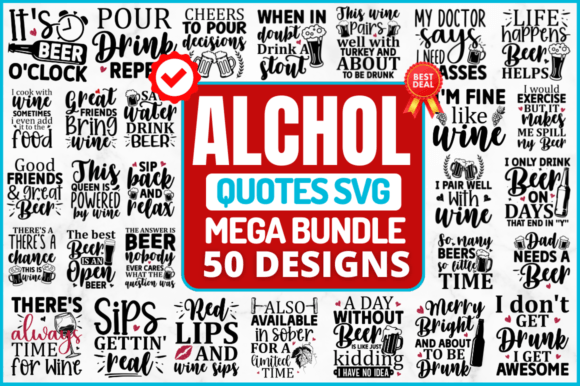 Download Alcohol Quotes SVG Bundle - Alcohol Collection