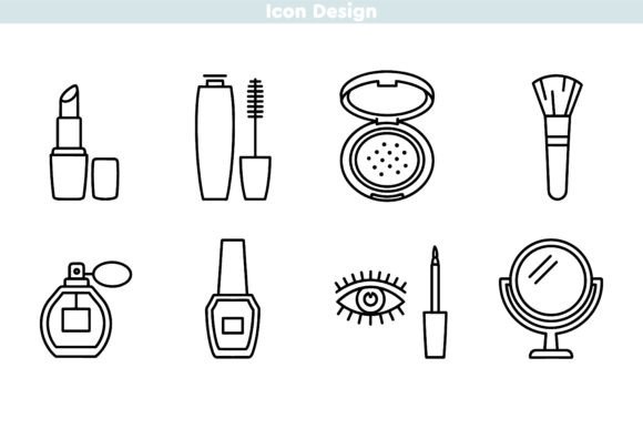 Download Extensive Cosmetics Line Icon Set - Extensive Collection